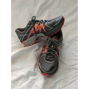 Brooks GTS17 Women's Size 9 Running Shoes Gray Magenta Red Silver CLEANED